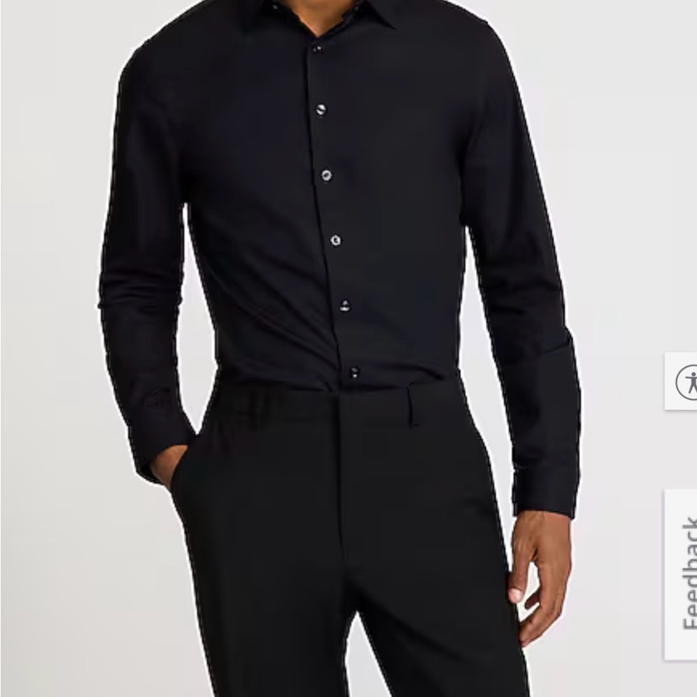 Express Men's Black Dress Shirt
